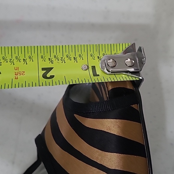 Jessica Simpson PENN opentoe animal print slingback platform wedges size 8.5 - Picture 10 of 11